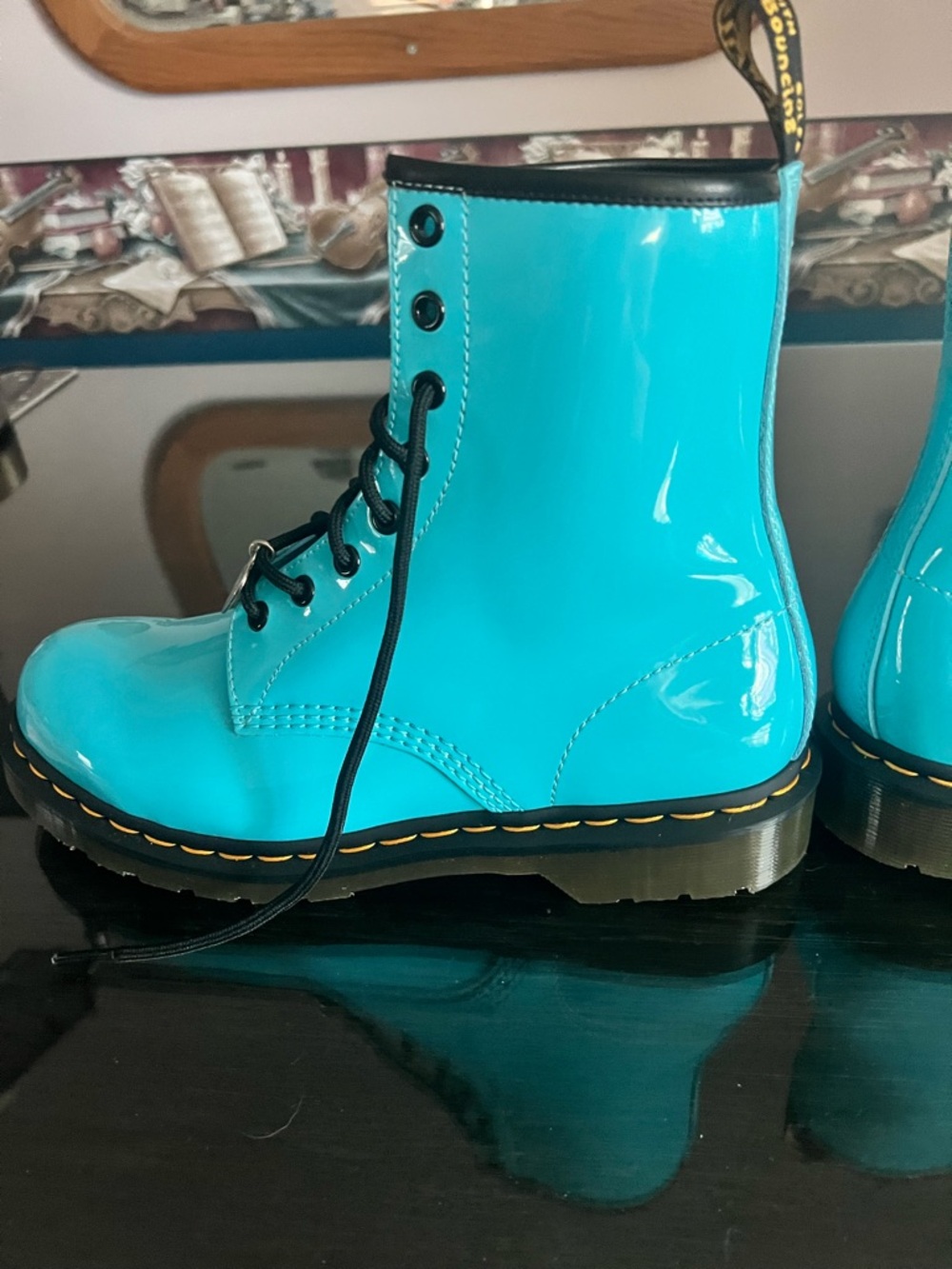 Dr. Martens Limited Release Tiffany Lace-Up Boots with Heart Charms size 10 - Picture 3 of 16
